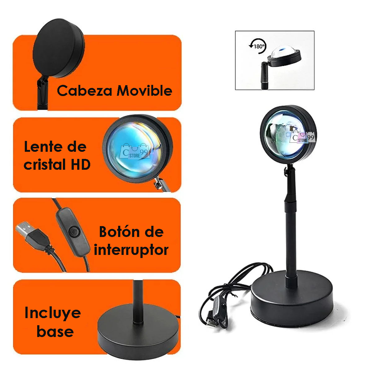 Miniatura 6 de Lampara Proyector De Atardeceres Luz Led